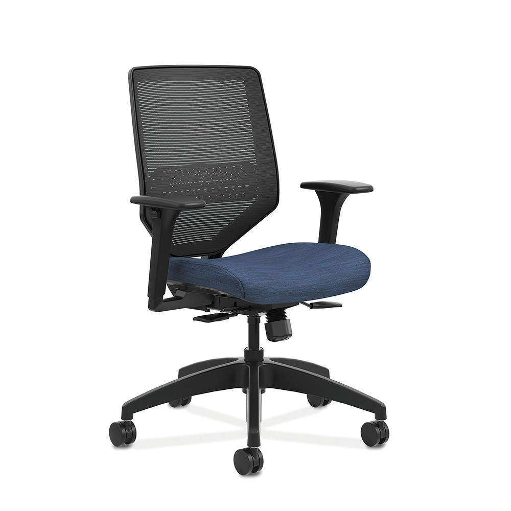 Solve Mid-Back Task Chair with Knit Mesh Back — view 3