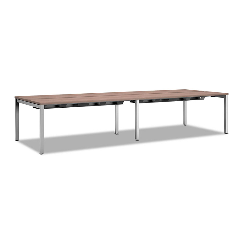 HON Empower benching workstations with integrated storage